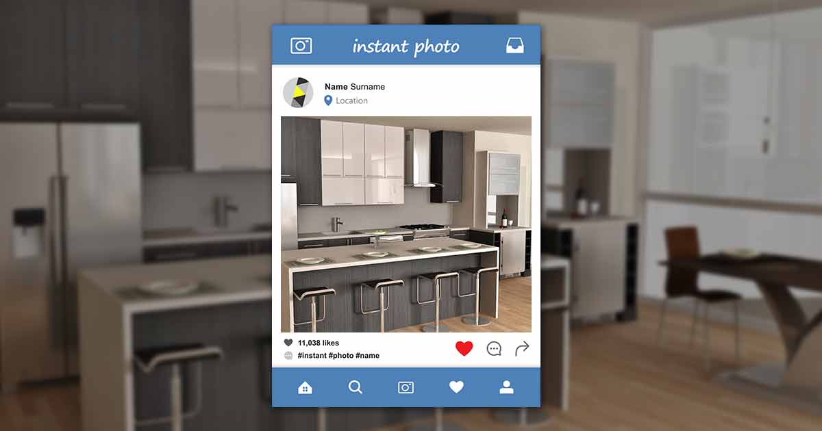 在Instagram上共享厨房设计