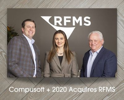 Compusoft + 2020是一家为生活空间行业提供端到端软件和内容解决方案的全球领先提供商，已完成对RFMS的收购。