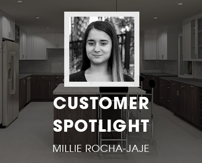 2020年设计客户聚光灯：Cutting Edge Construction＆Woodworks Inc.的Millie Rocha-Jaje。