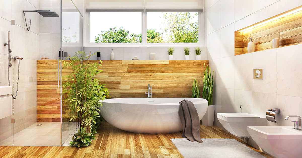 生态设计的浴室