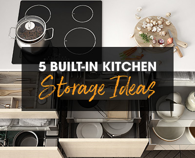 你的客户会喜欢的5个内置厨房存储的想法
