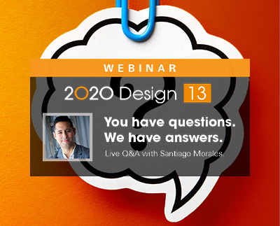 您在2020 Design Live V13上回答的所有问题